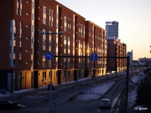 Auringonlasku Vuosaaressa - viikon 12 kuva