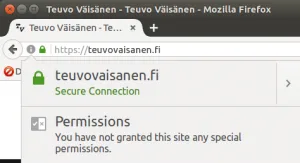 Firefox - HTTPS -suojaus päällä