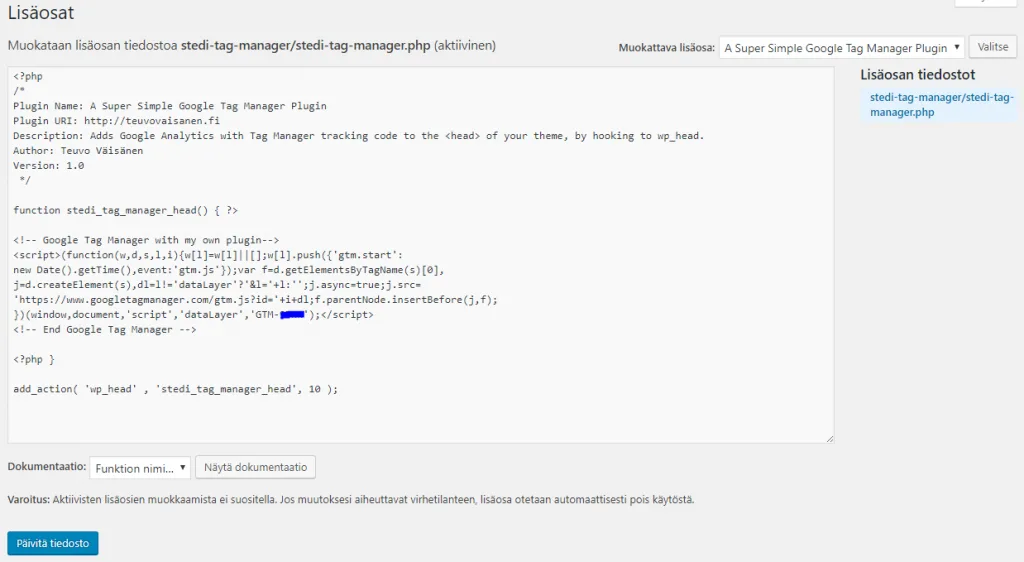 GTM-plugin