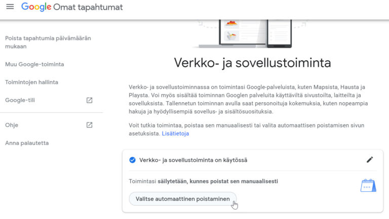 N in Poistat Hakuhistoriaasi Googlesta Teuvo V is nen