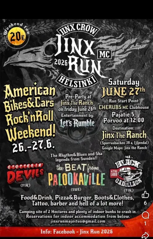 Jinx Run - American Bikes & Cars Rock'n Roll Weekend